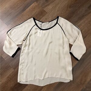 Ulla Johnson Cream Raglan Blouse Relaxed Fit